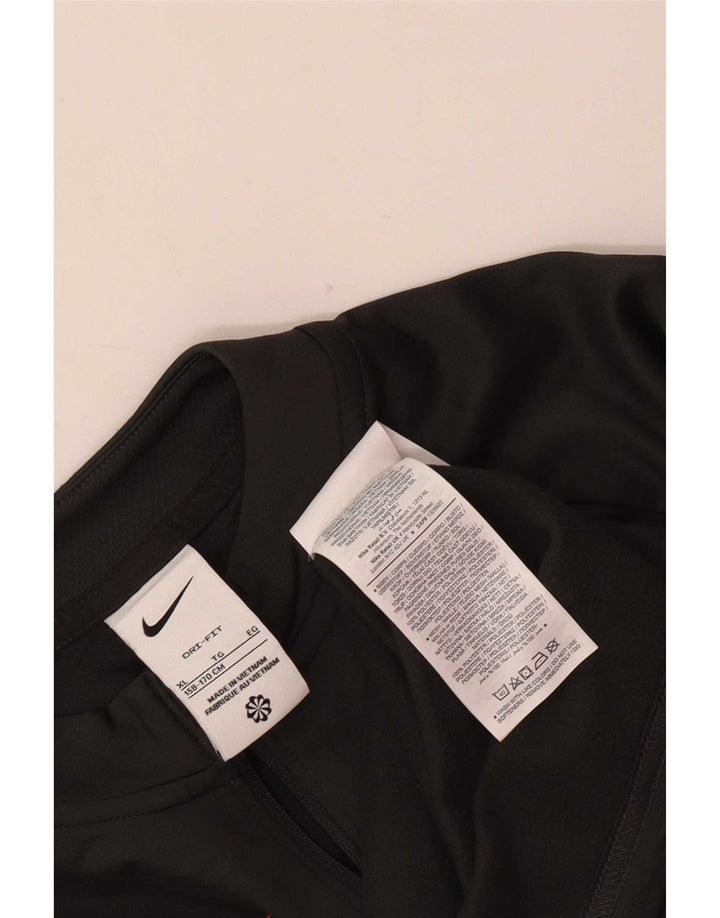 Nike Boys Dri Fit Pullover Tracksuit Top 13-14 Years XL Grey Colourblock