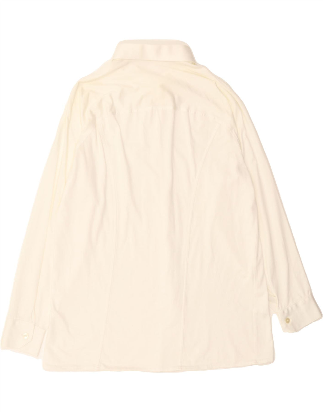 LIBERO Mens Shirt Size 42 Large White Cotton Vintage Libero and Second-Hand Libero from Messina Hembry 