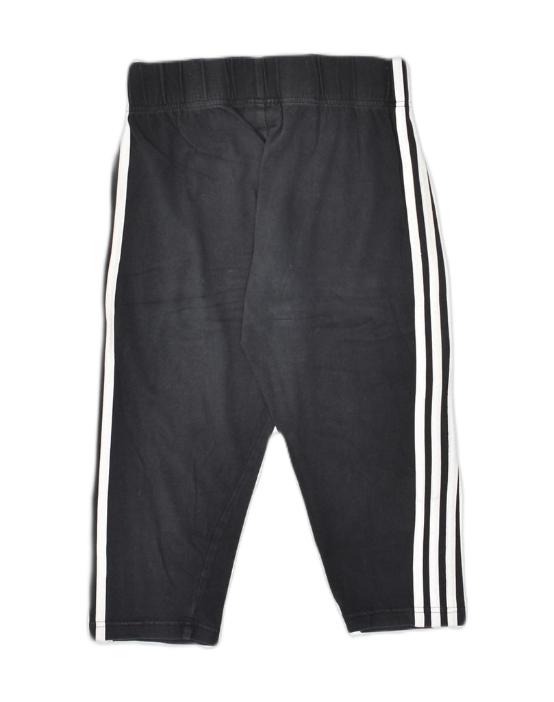 ADIDAS Womens Tracksuit Trousers UK 12/14 Medium Black Cotton | Vintage Adidas | Thrift | Second-Hand Adidas | Used Clothing | Messina Hembry 