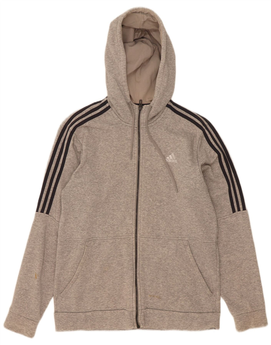 Adidas Mens 3D Arc Zip Hoodie Sweater Medium Grey Cotton