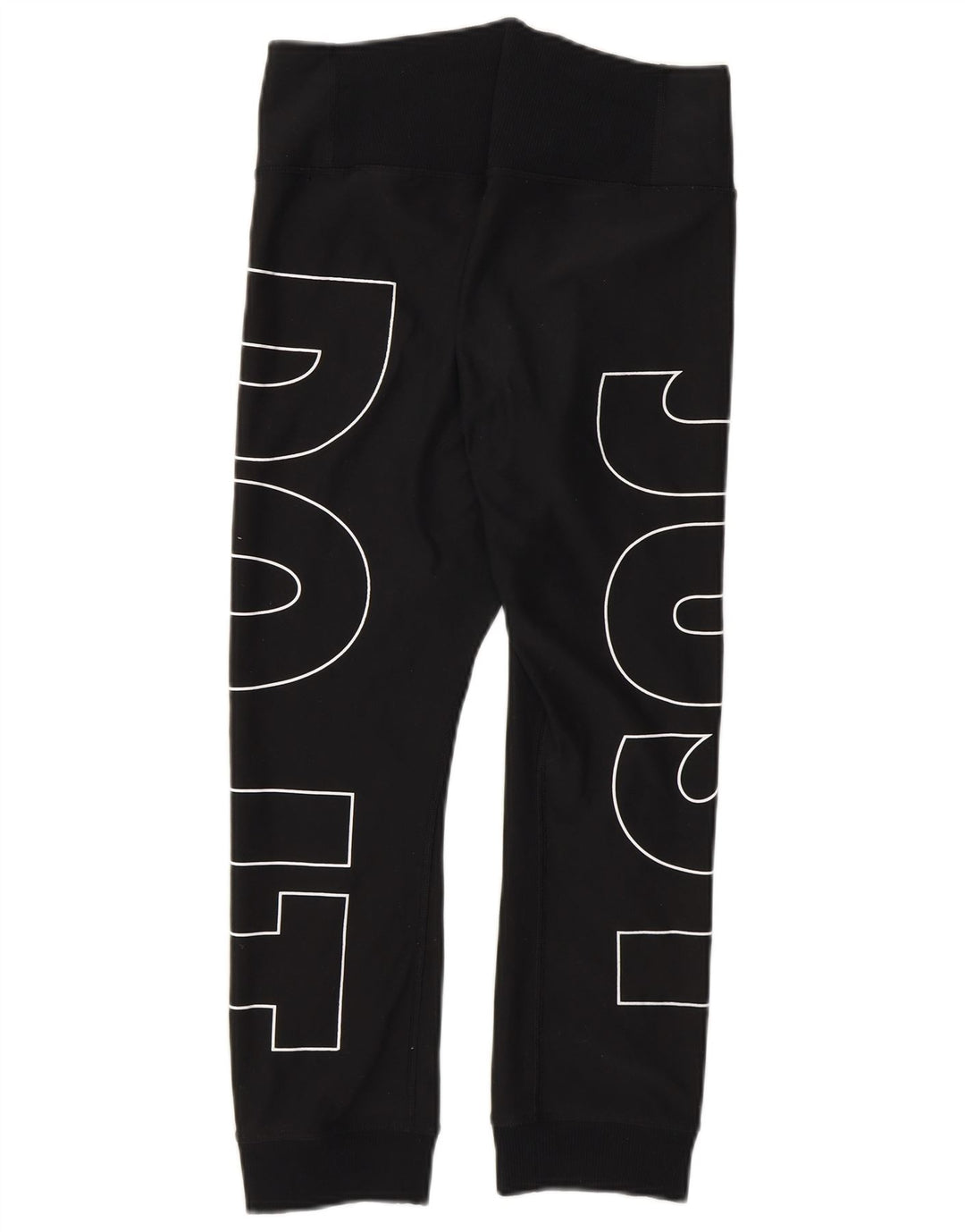 NIKE Womens Dri Fit Graphic Tracksuit Trousers Joggers UK 8 Small  Black