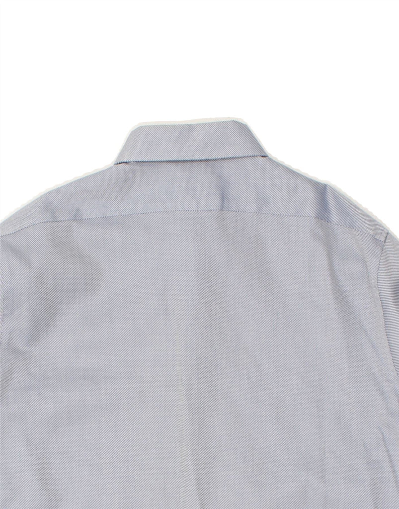 CALVIN KLEIN Mens Slim Fit Shirt Size 16 1/2 Large Blue Cotton | Vintage Calvin Klein | Thrift | Second-Hand Calvin Klein | Used Clothing | Messina Hembry 