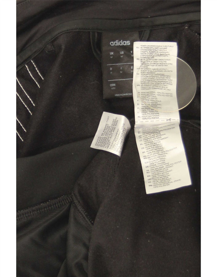 Adidas Mens Climalite Tracksuit Top Jacket Medium Black Polyester