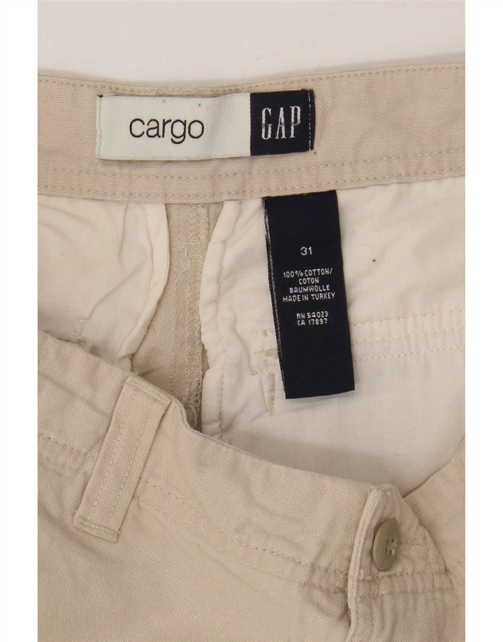 Gap Mens Cargo Shorts W31 Medium Beige Cotton