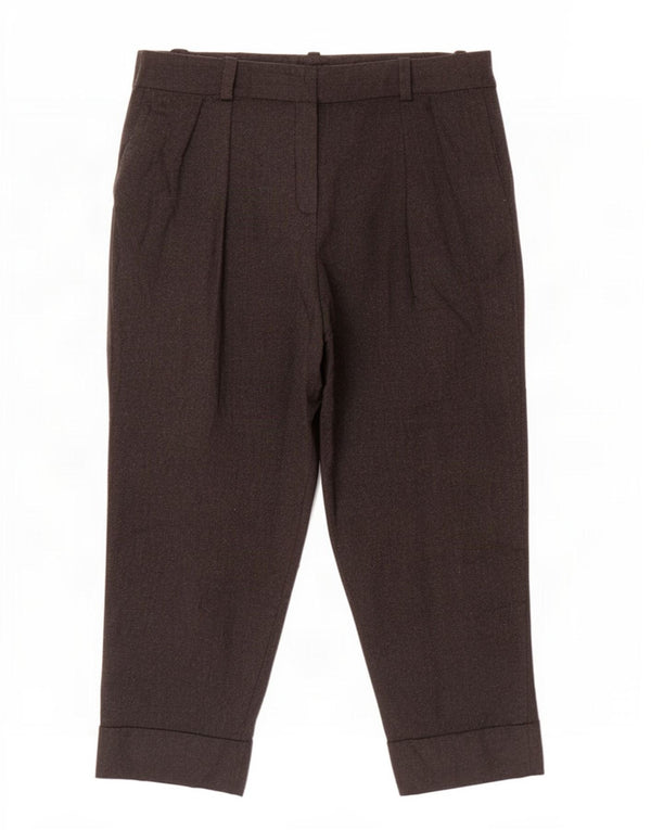 Massimo Dutti Womens Pegged Chino Trousers EU 42 Large W32 L27 Grey