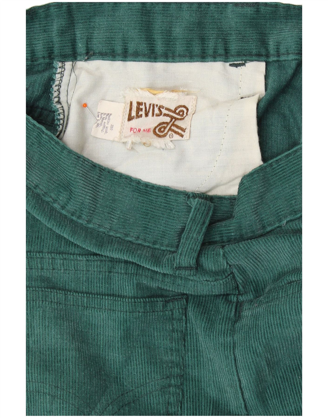 Levi's Womens Bootcut Corduroy Trousers W28 L30 Green