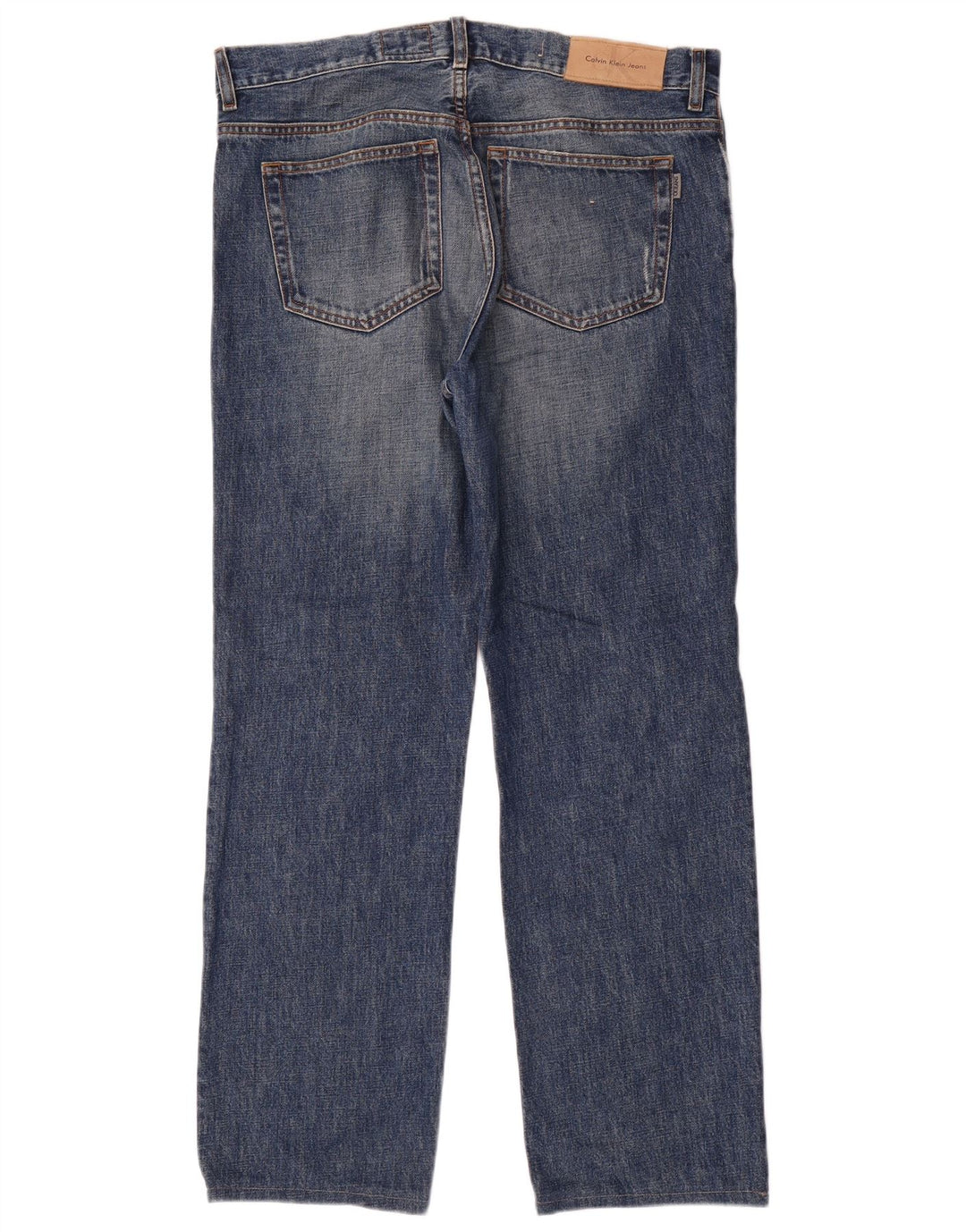 Calvin Klein Mens Straight Jeans W34 L30 Blue