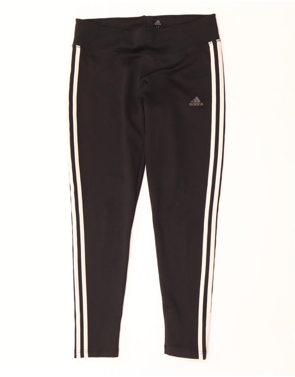 Adidas Womens Climalite Leggings UK 12/14 Medium  Black Polyester