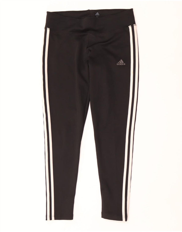 Adidas Womens Climalite Leggings UK 12/14 Medium  Black Polyester
