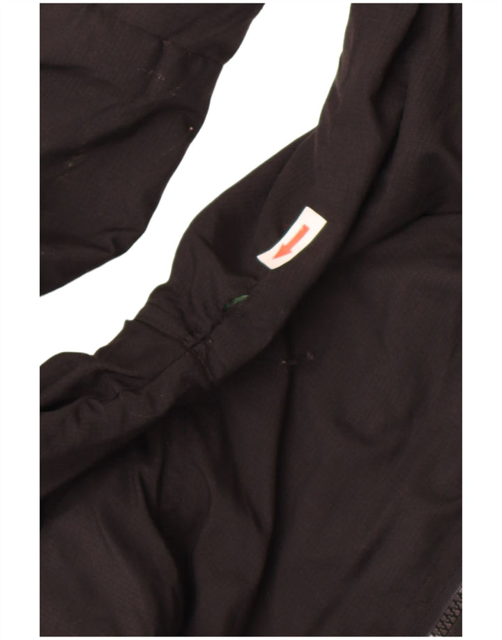 Superdry Womens Windcheater Hooded Windbreaker Jacket UK 14 Medium Black