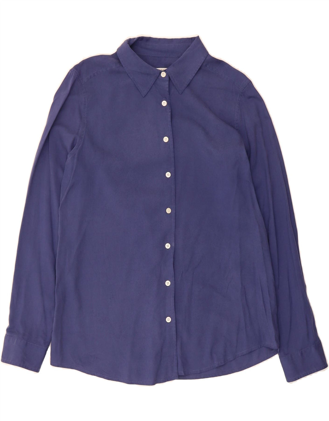 ORVIS Womens Shirt US 10/12 Medium Blue Silk Vintage Orvis and Second-Hand Orvis from Messina Hembry 