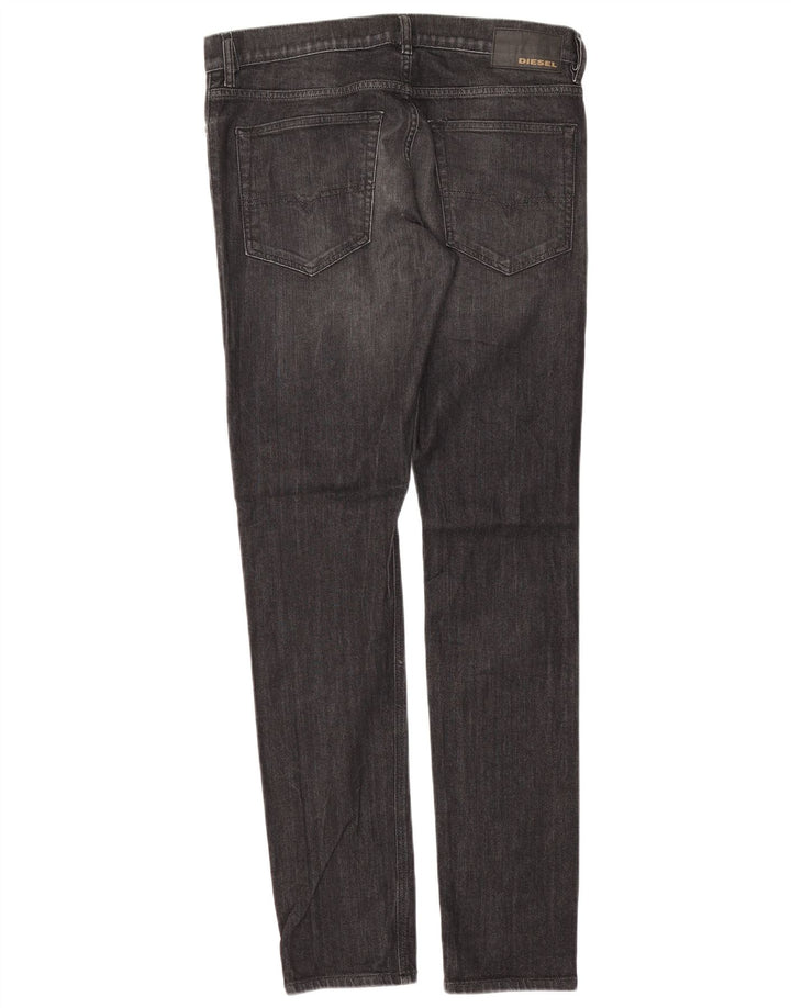 Diesel Mens D-Luster Slim Jeans W30 L32 Black Cotton