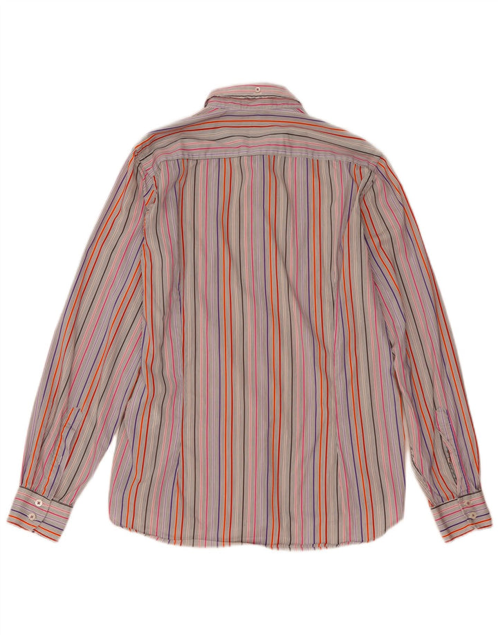 TED BAKER Mens Shirt Size 4 Large Multicoloured Striped Cotton