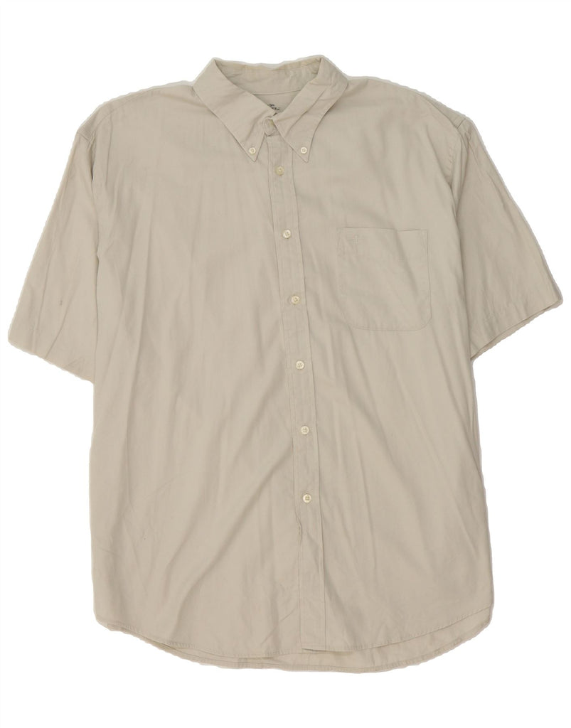 DOCKERS Mens Shirt Size 17 1/2 XL Beige Cotton Vintage Dockers and Second-Hand Dockers from Messina Hembry 