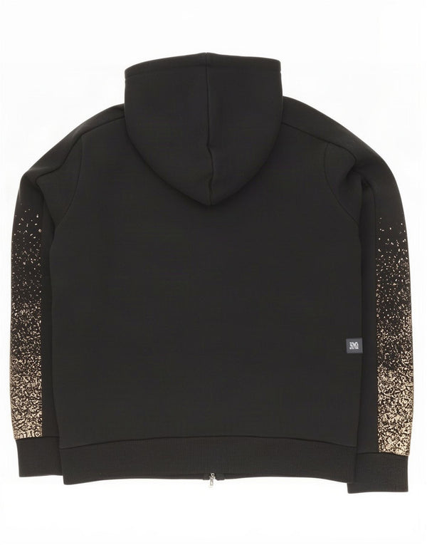 Puma Mens Zip Hoodie Sweater Medium Black Flecked Cotton