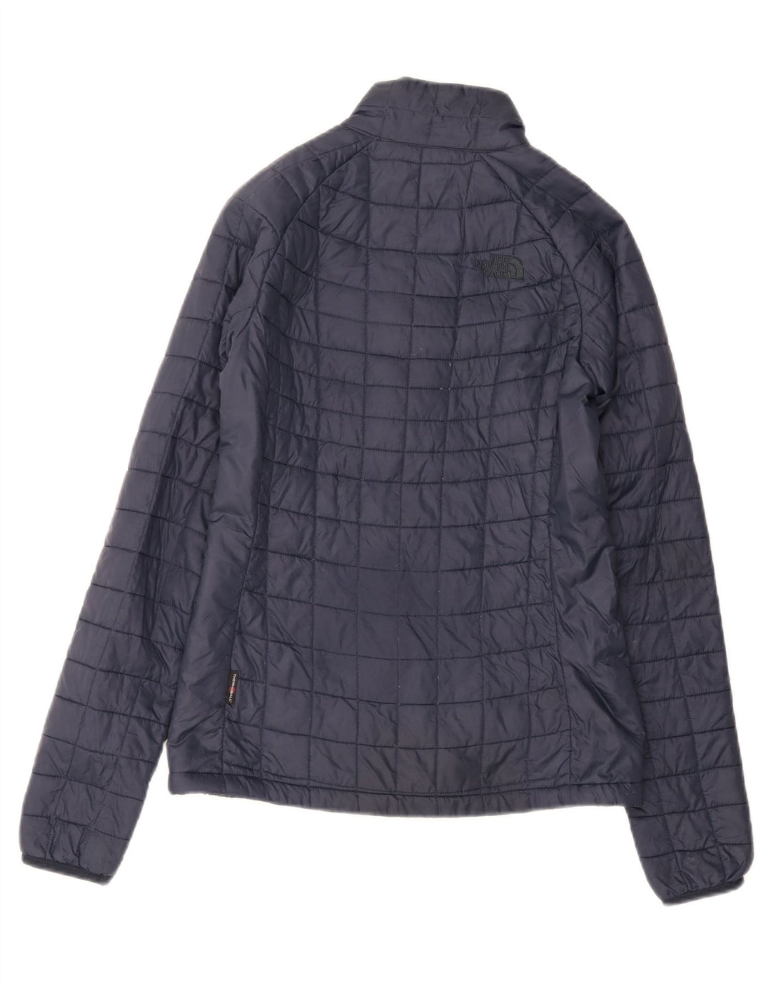 The North Face Womens Padded Jacket UK 10 Small Navy Blue Nylon