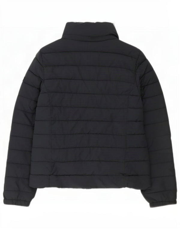 Superdry Womens Padded Jacket UK 10 Small Navy Blue Polyester
