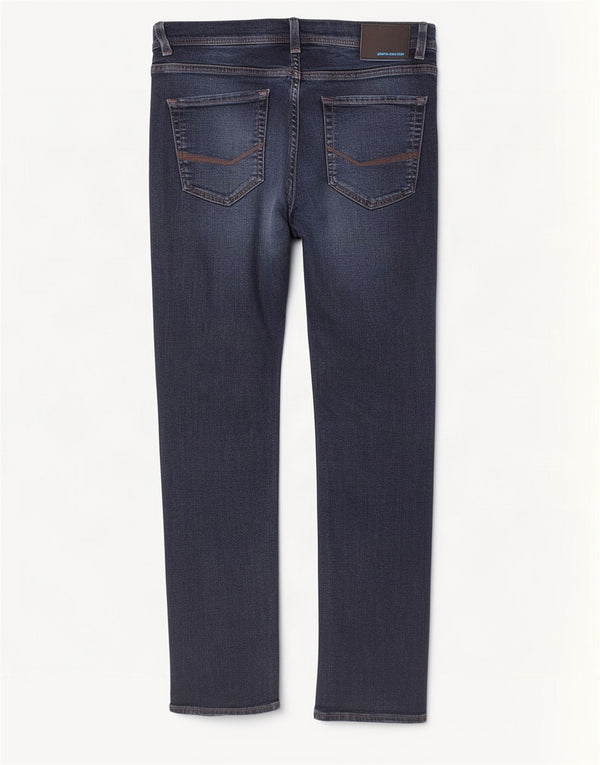 Pierre Cardin Mens Lyon Tapered Jeans W32 L32 Navy Blue Cotton