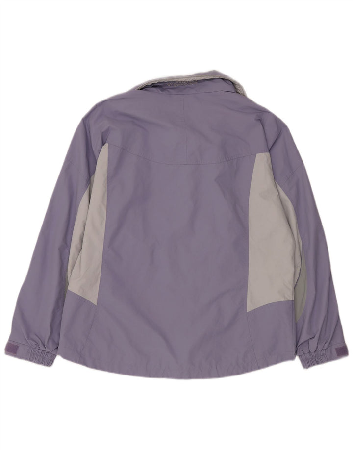 COLUMBIA Womens Interchange Rain Jacket UK 16 Large Purple Colourblock