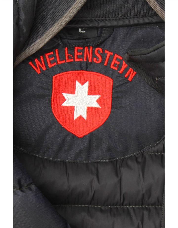 WELLENSTEYN Mens Padded Jacket UK 40 Large Navy Blue Vintage Wellensteyn and Second-Hand Wellensteyn from Messina Hembry 