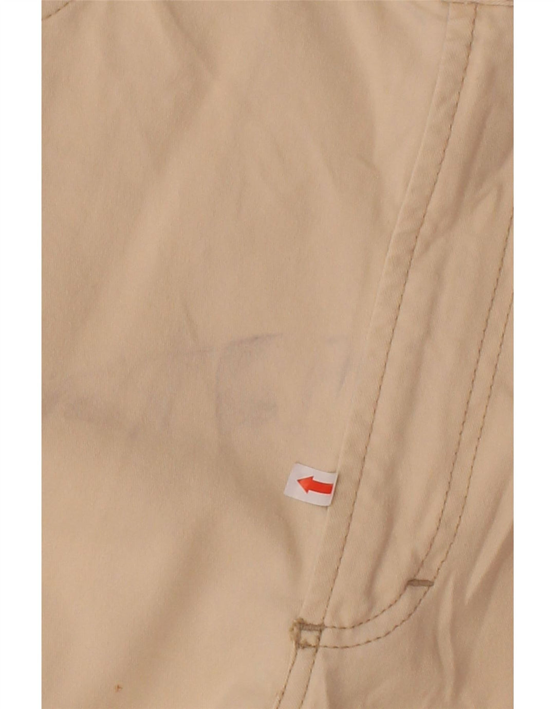 BELFE Mens Straight Casual Trousers W38 L32 Beige Cotton Vintage Belfe and Second-Hand Belfe from Messina Hembry 