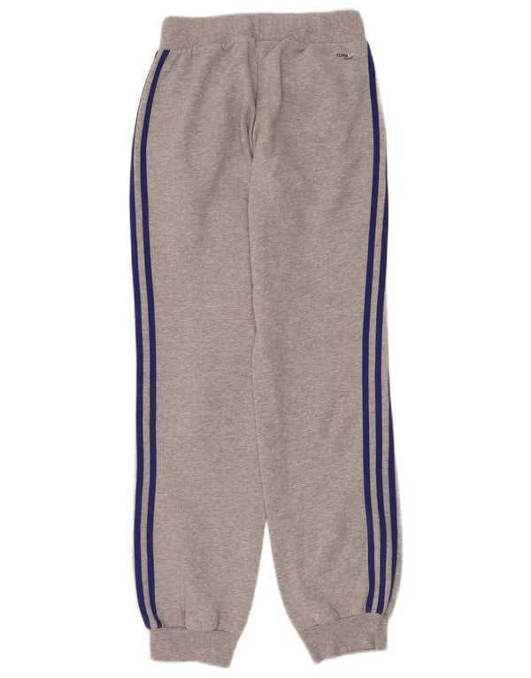 Adidas Womens Climalite Tracksuit Trousers Joggers UK 4/6 XS Grey Flecked