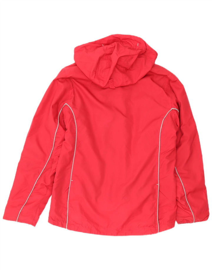 Musto Womens Oversized Hooded Windbreaker Jacket UK 10 Small  Red Polyester