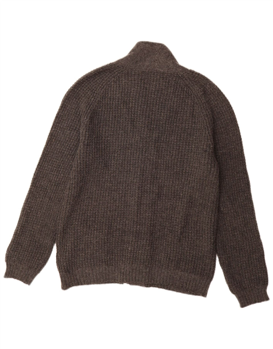 Marks & Spencer Mens Autograph Slim Fit Cardigan Sweater Medium Grey Wool