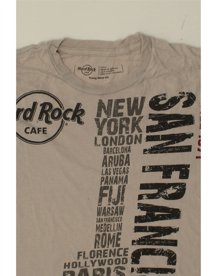 HARD ROCK CAFE Boys Graphic T-Shirt Top 12-13 Years Small Grey Vintage Hard Rock Cafe and Second-Hand Hard Rock Cafe from Messina Hembry 