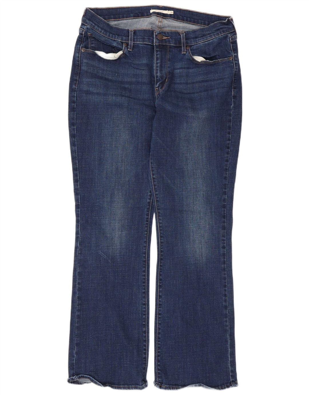 Levi's Womens Curvy Bootcut Jeans W33 L30 Blue Cotton