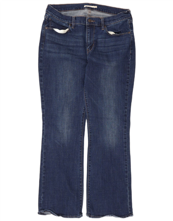 Levi's Womens Curvy Bootcut Jeans W33 L30 Blue Cotton