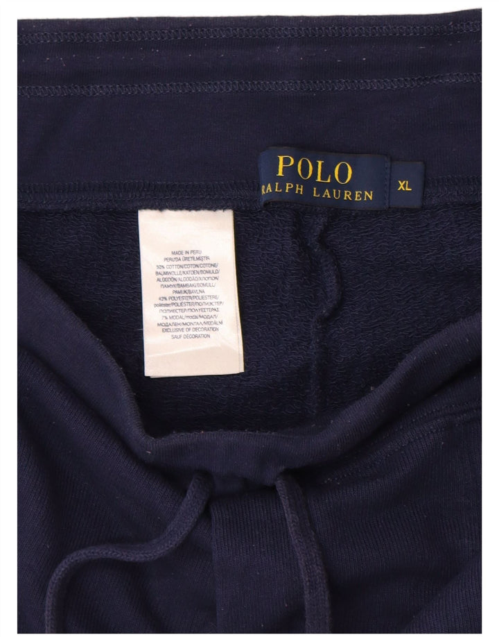 POLO RALPH LAUREN Mens Sport Shorts XL Navy Blue Cotton