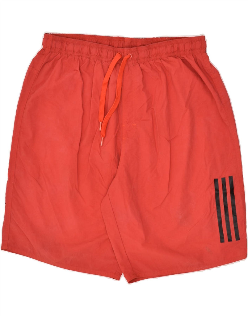 ADIDAS Mens Sport Shorts XL Red Polyamide | Vintage Adidas | Thrift | Second-Hand Adidas | Used Clothing | Messina Hembry 