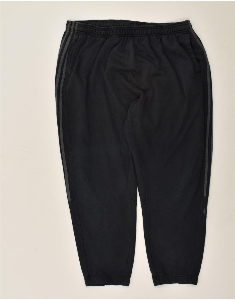 ADIDAS Mens Tracksuit Trousers Joggers 3XL Black Cotton | Vintage Adidas | Thrift | Second-Hand Adidas | Used Clothing | Messina Hembry 