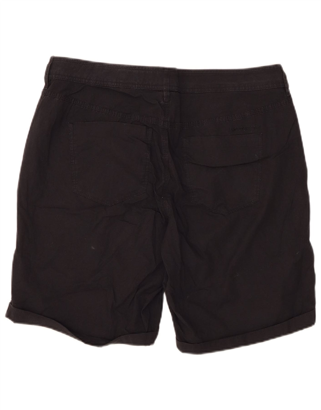 DKNY Womens Casual Shorts US 10 Large W34  Black Cotton
