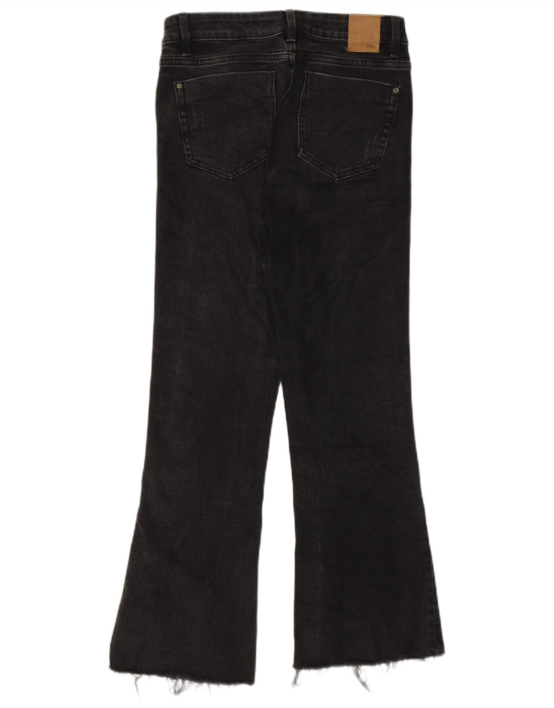 Zara Womens Crop Bootcut Jeans EU 34 2XS W24 L25 Grey