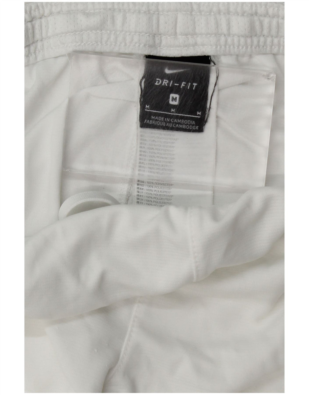 Nike Mens Dri Fit Sport Shorts Medium White Polyester