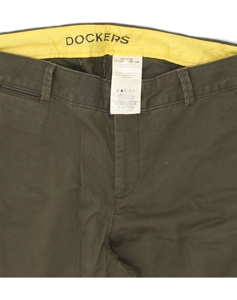 DOCKERS Womens Straight Chino Trousers US 10 Large W34 L33 Khaki Cotton | Vintage Dockers | Thrift | Second-Hand Dockers | Used Clothing | Messina Hembry 