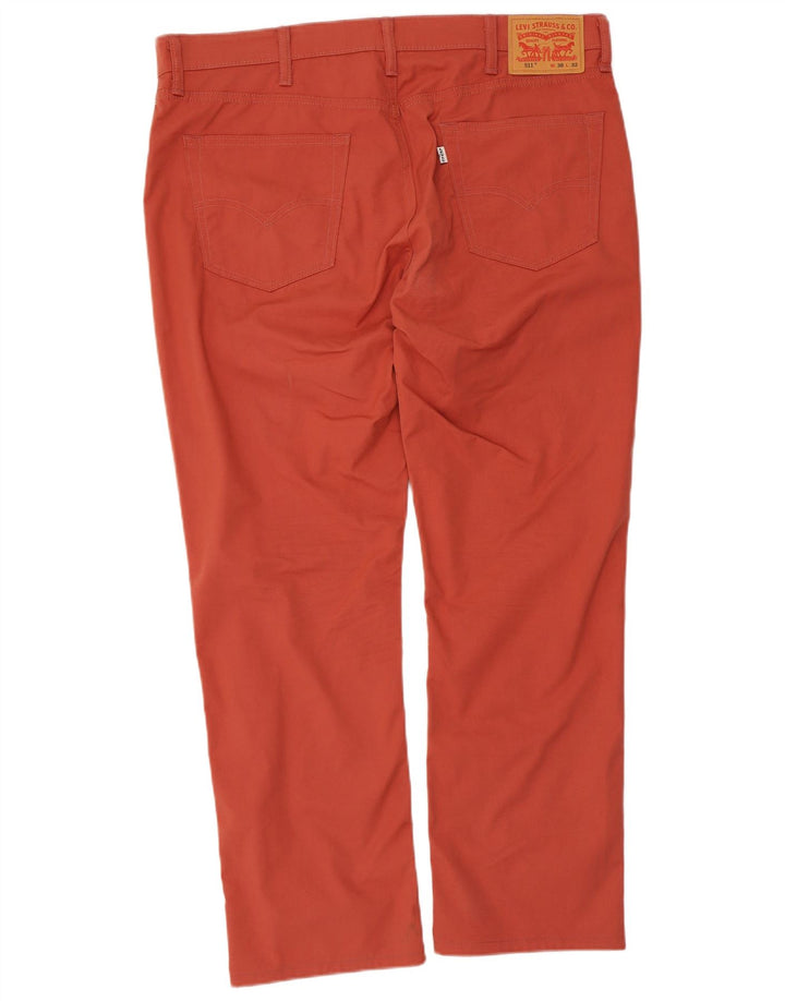 LEVI'S Mens 511 Slim Fit Casual Trousers W38 L32 Orange