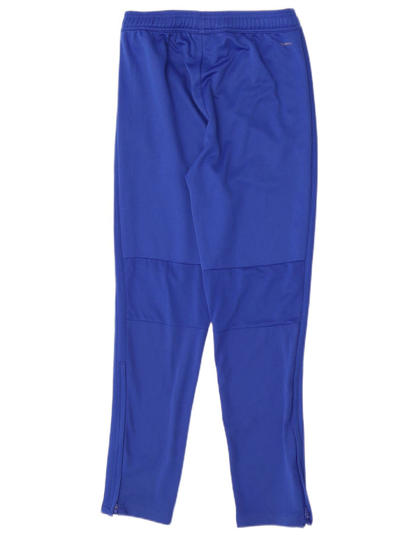 Adidas Boys Slim Fit Tracksuit Trousers 13-14 Years  Blue Polyester
