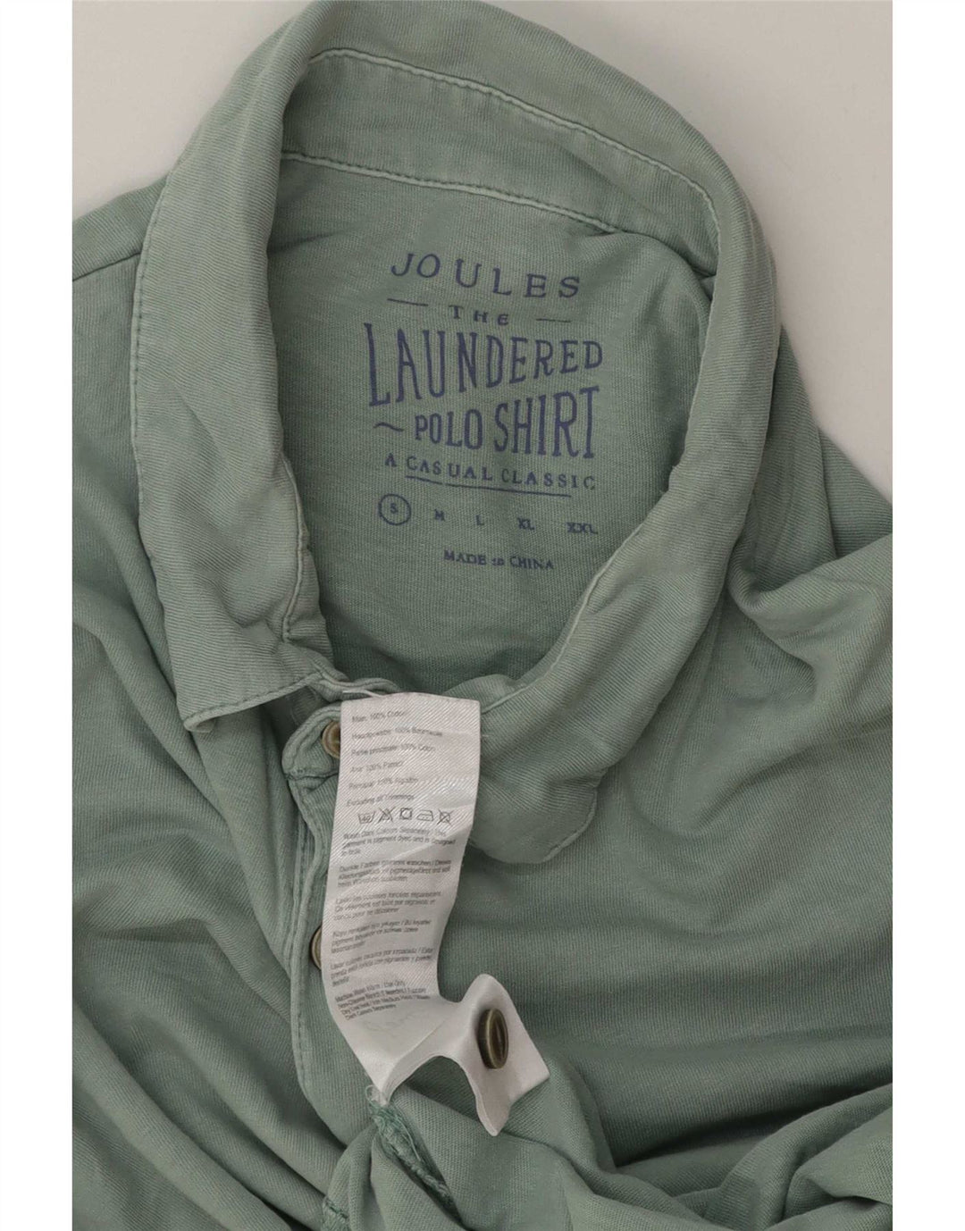 Joules Mens Polo Shirt Small Green Cotton