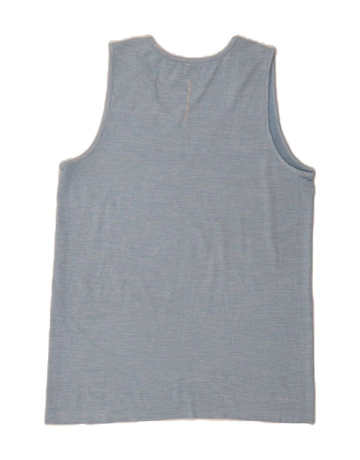 RUSSELL ATHLETIC Mens Vest Top UK 42/44 Large Blue Nylon Vintage Russell Athletic and Second-Hand Russell Athletic from Messina Hembry 