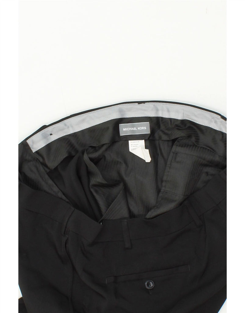 MICHAEL KORS Mens Slim Chino Trousers W40 L32 Black Polyester Vintage Michael Kors and Second-Hand Michael Kors from Messina Hembry 