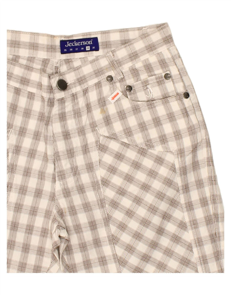 JECKERSON Womens Bermuda Shorts W29 Medium  Grey Check Cotton Vintage Jeckerson and Second-Hand Jeckerson from Messina Hembry 