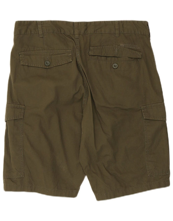 Mountain Warehouse Mens Cargo Shorts W34 Large Khaki Cotton
