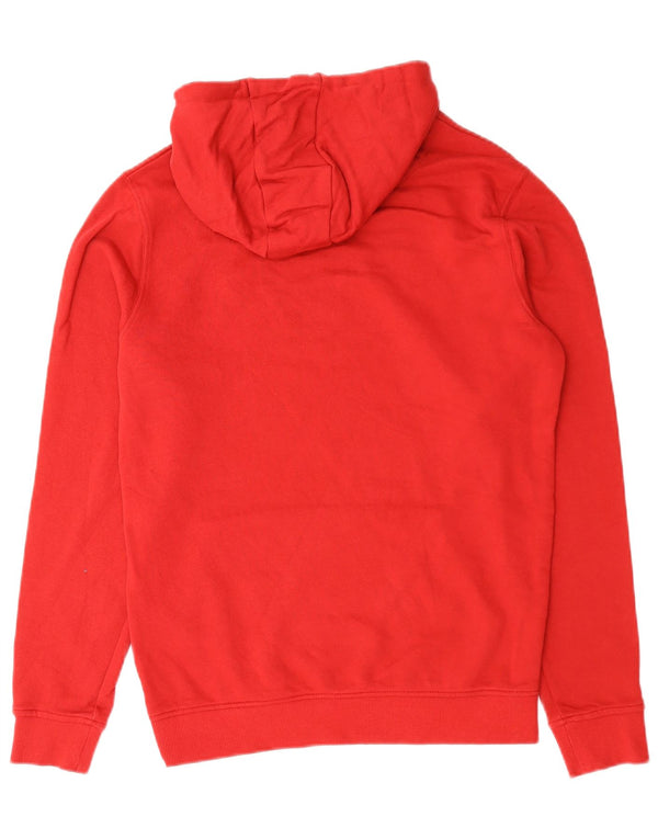 Lyle & Scott Mens Hoodie Jumper Small Red Cotton