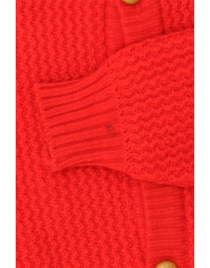 Vintage Mens Cardigan Sweater Medium Red
