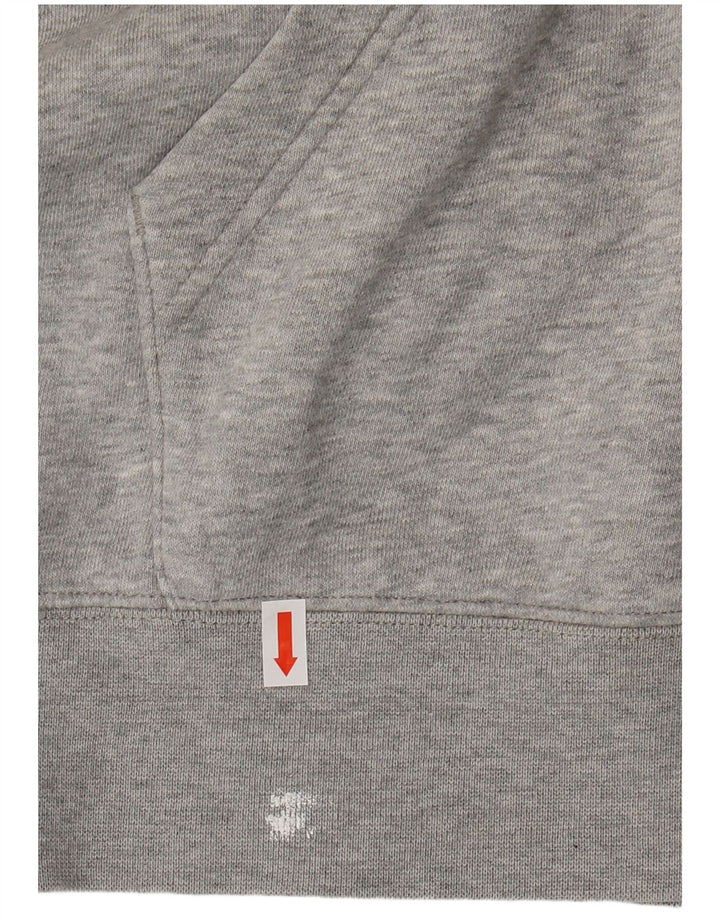 Nike Mens Graphic Hoodie Jumper XL Grey Cotton