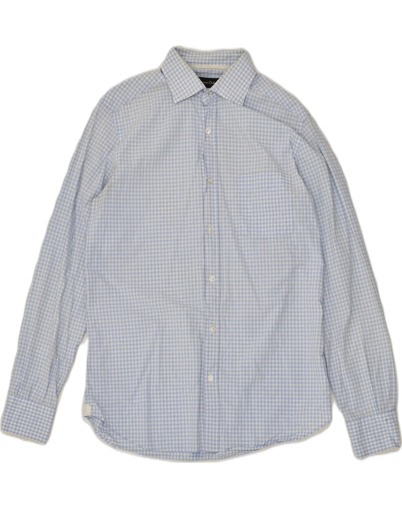 MASSIMO DUTTI Mens Casual Fit Shirt Medium Blue Gingham | Vintage Massimo Dutti | Thrift | Second-Hand Massimo Dutti | Used Clothing | Messina Hembry 