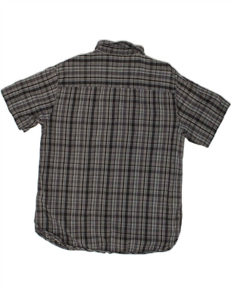 LEVI'S Mens Short Sleeve Shirt Large Grey Check Cotton | Vintage Levi's | Thrift | Second-Hand Levi's | Used Clothing | Messina Hembry 